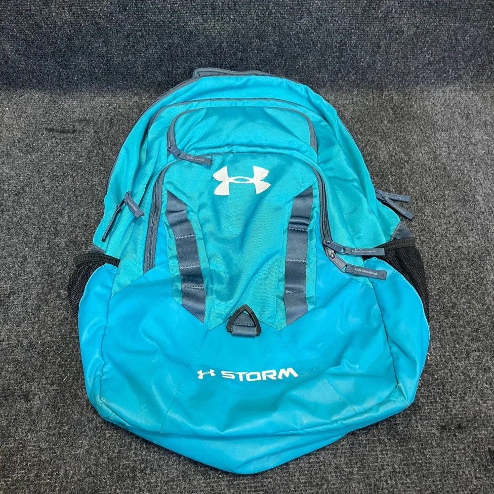 Under Armour 1263600 UA Storm Recruit Teal Aqua Blue Heavy Duty Laptop  Backpack